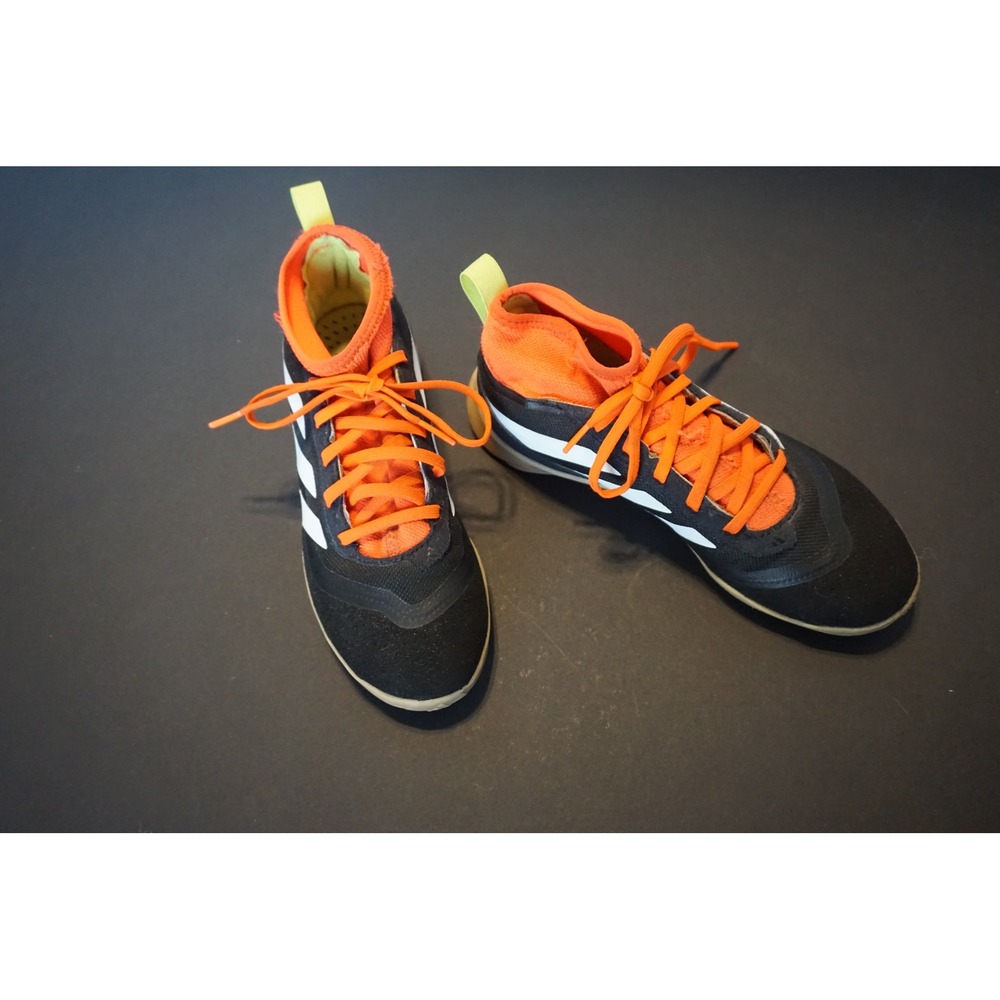 Adidas Predator Accuracy4 Sala Kids Indoor Soccer Shoes Black Orange IG5447 4.5Y